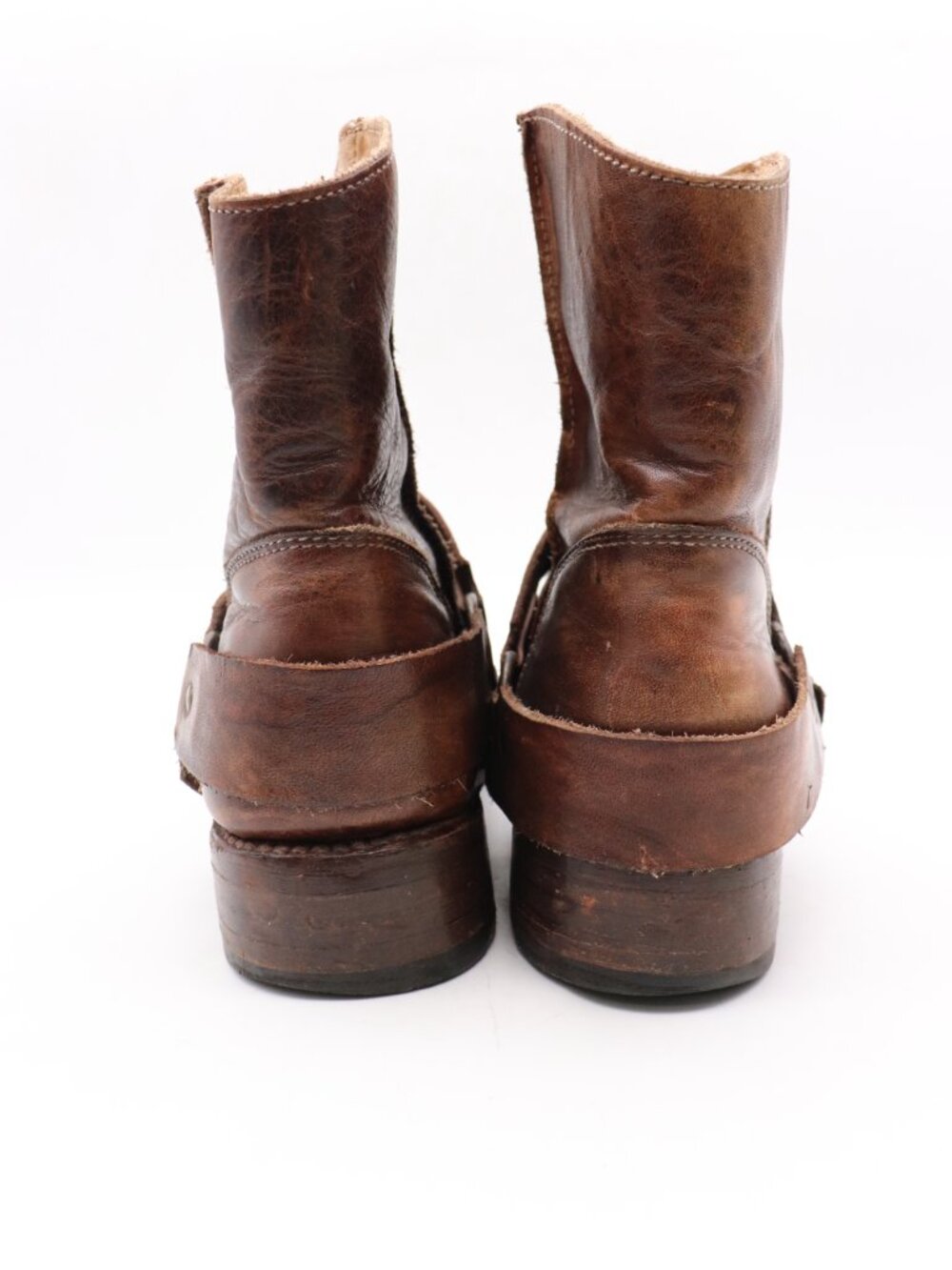 Bed Stu Exeter Harness Boots Women's Size 9 Brown Leather Ankle Shoes - Picture 5 of 11